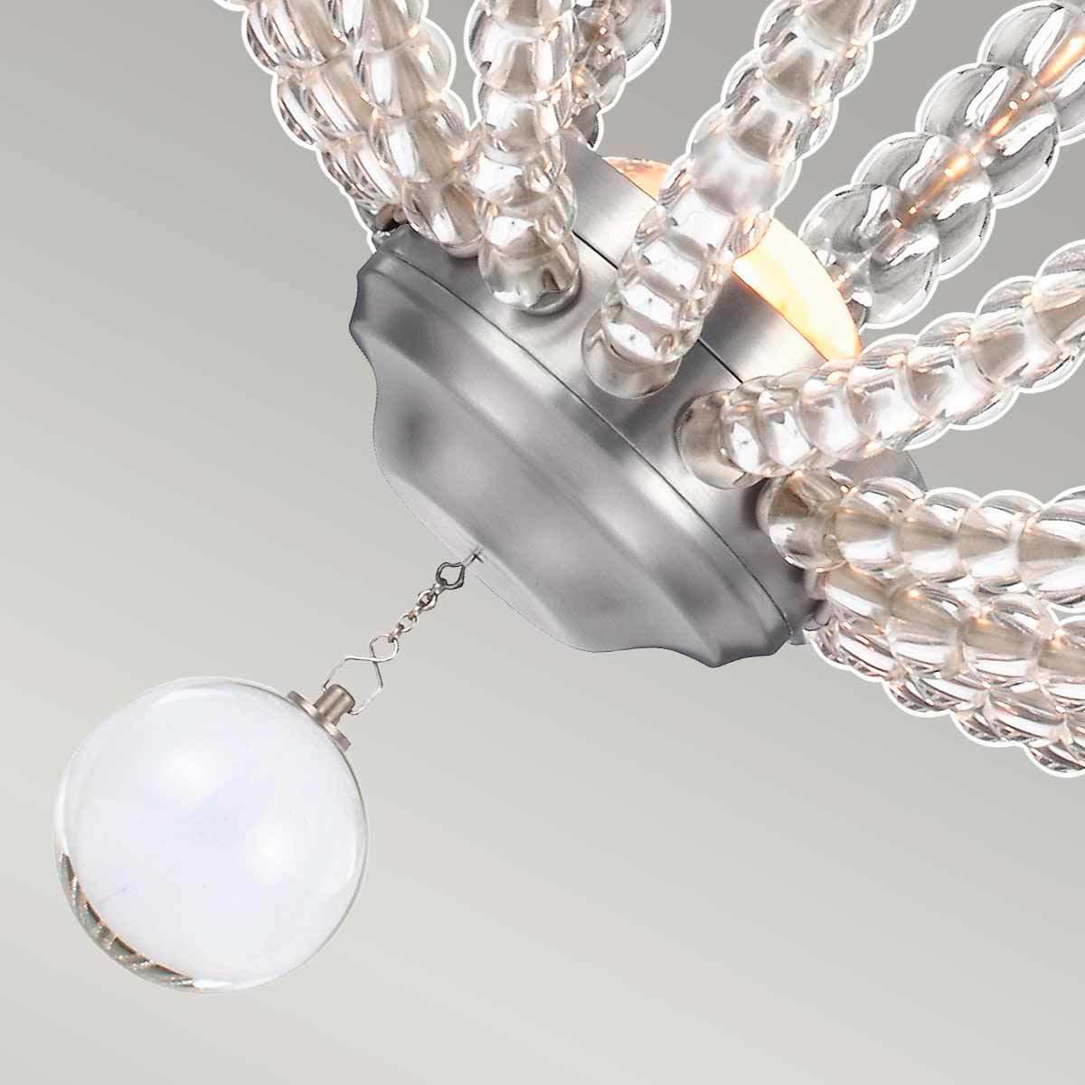 Viseća Svjetiljka Oberlin - boje nikla, Design, staklo/metal (50.9/73cm) - Elstead Lighting