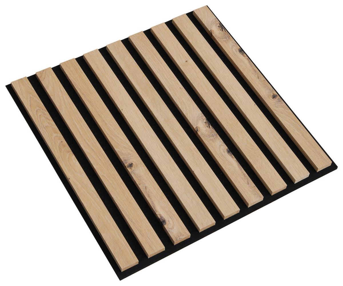 PANEL AKUSTYCZNY DP40 - dąb artisan, Design, materiał drewnopochodny/tkanina (40/40/1,8cm) - Xora