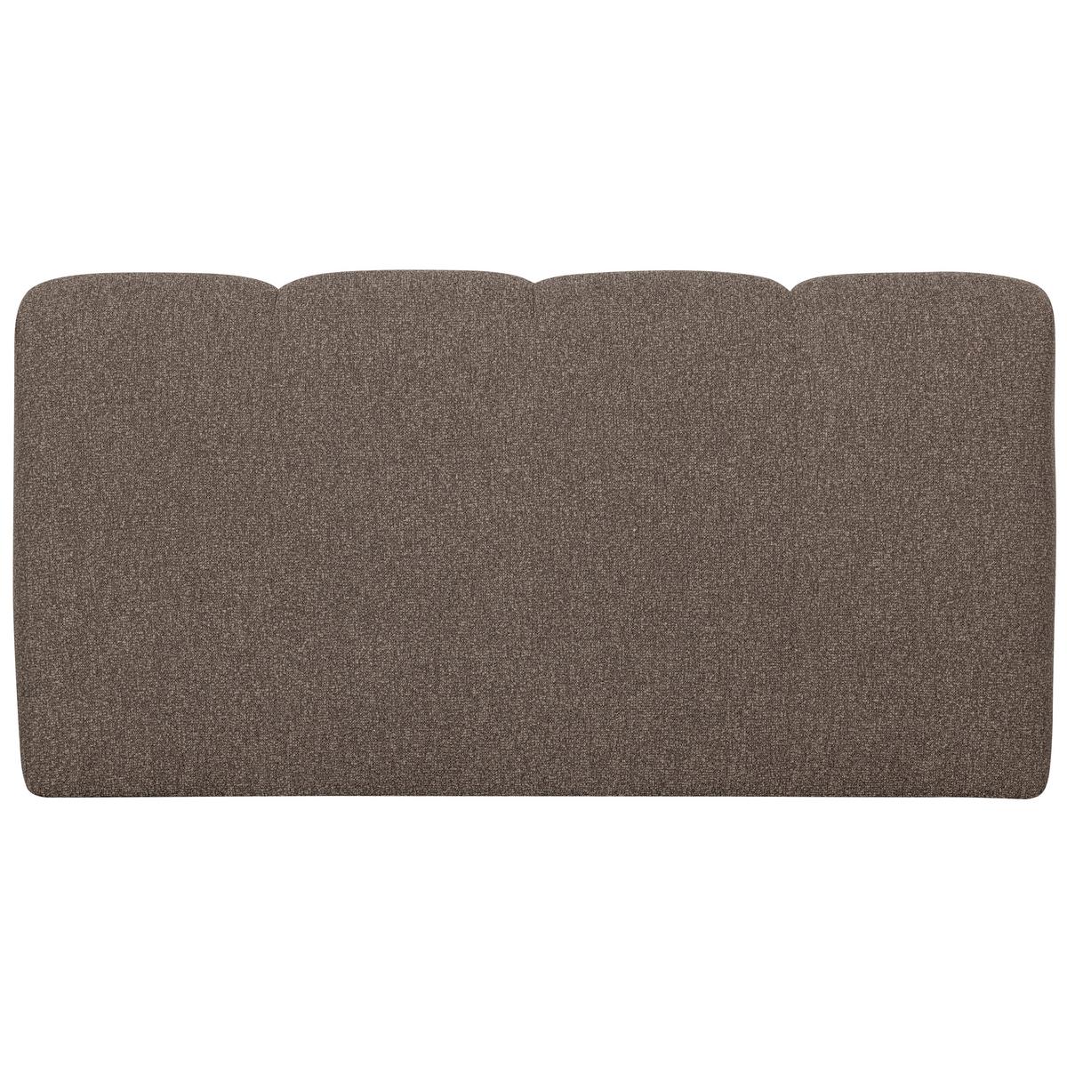 Sitzbank Mojo Braun B: 164cm - Schwarz/Braun, MODERN, Kunststoff/Textil (164/83/73cm) - Livetastic