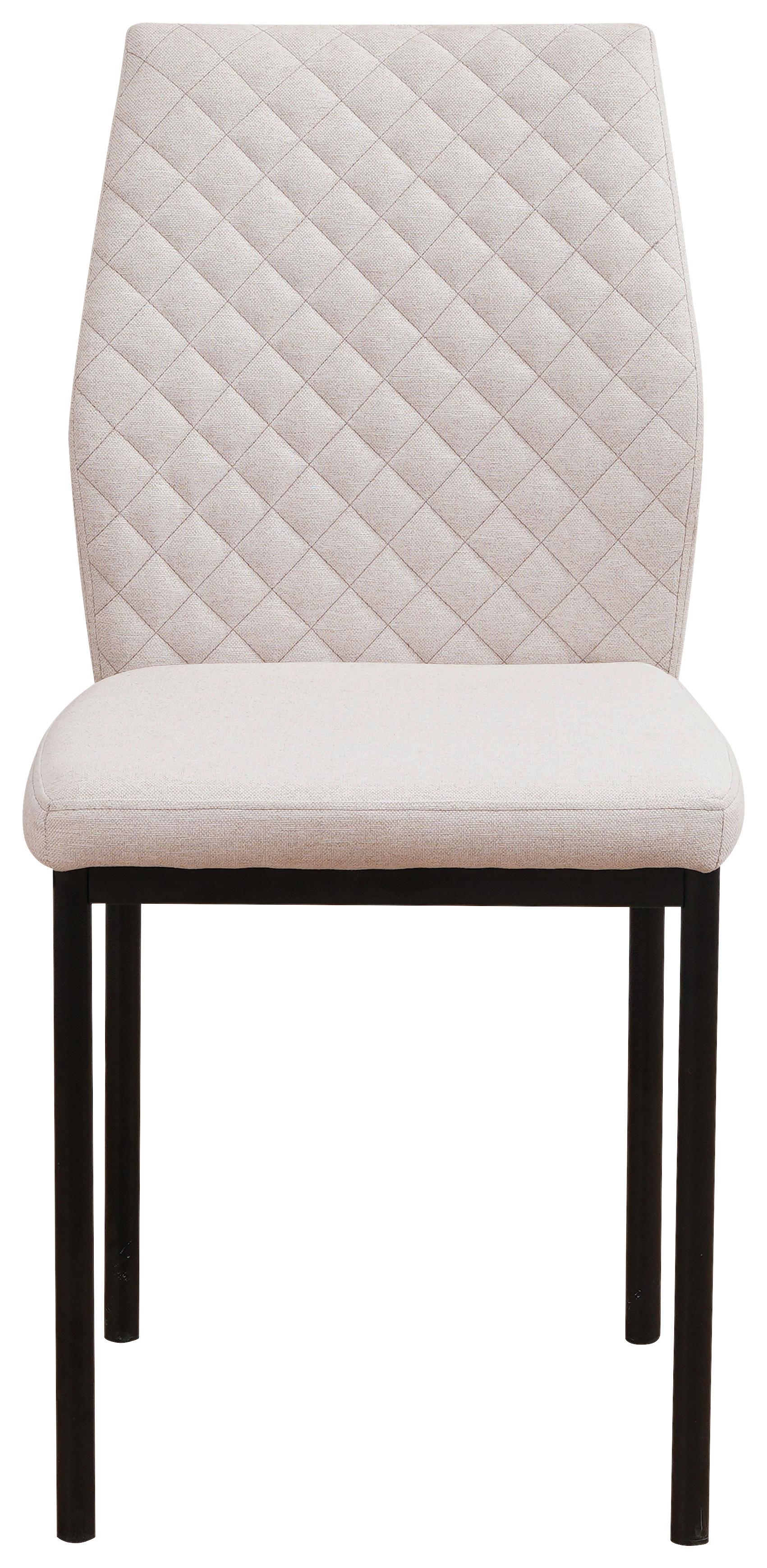 Scaun MIA - bej/negru, Basics, metal/textil (44/90/56cm) - Best Price