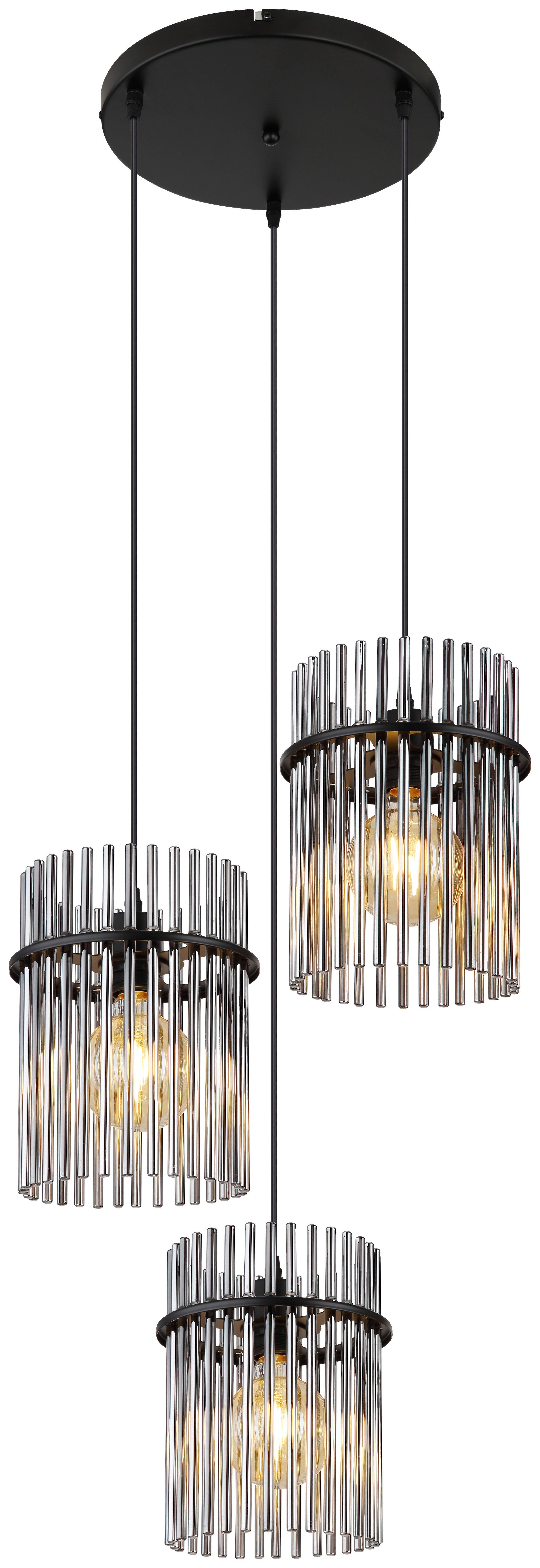 LAMPA WISZĄCA LUDMILLA - czarny, Design, metal/szkło (47/140cm) - Collet's Monde