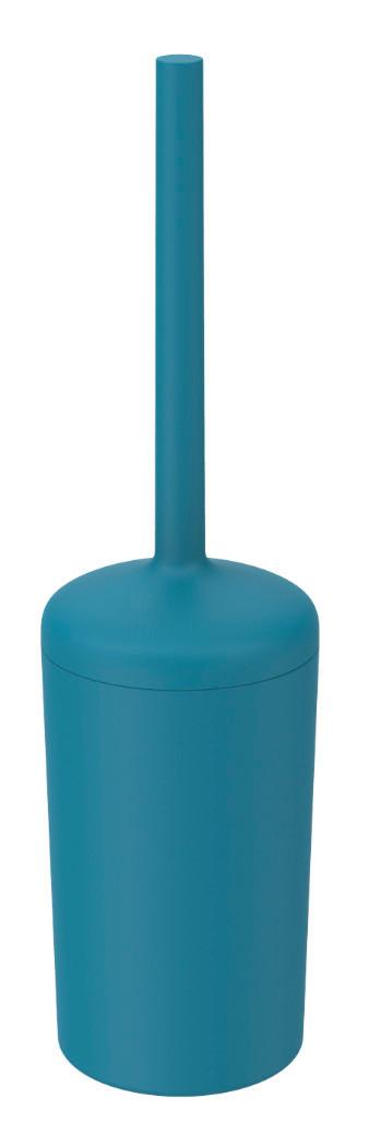 WC-Bürste Naime in Blau - Blau/Petrol, MODERN, Kunststoff (10/37cm) - Premium Living