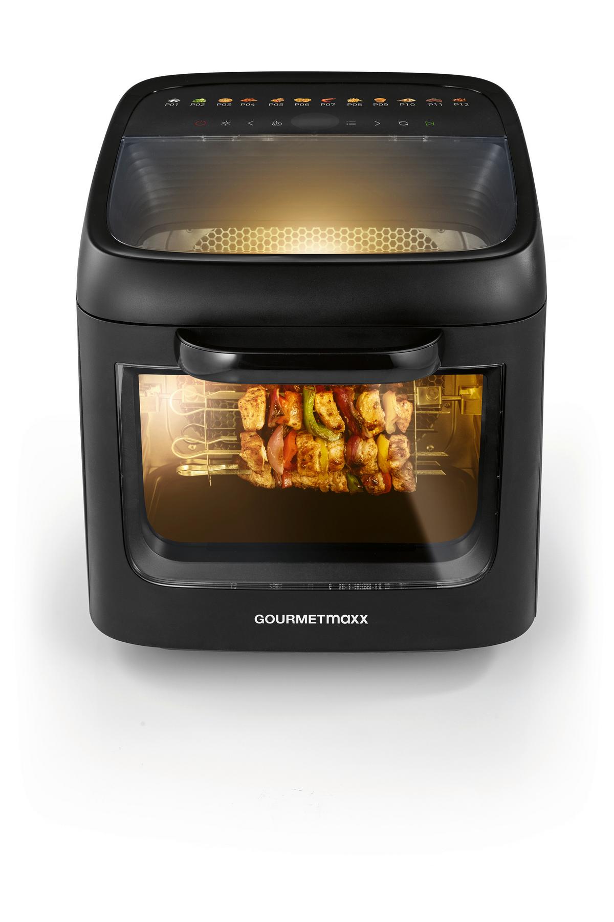 MINIPIEKARNIK 16409 - czarny, Basics, tworzywo sztuczne/metal (44,6/33,7/35,5cm) - GOURMETMAXX