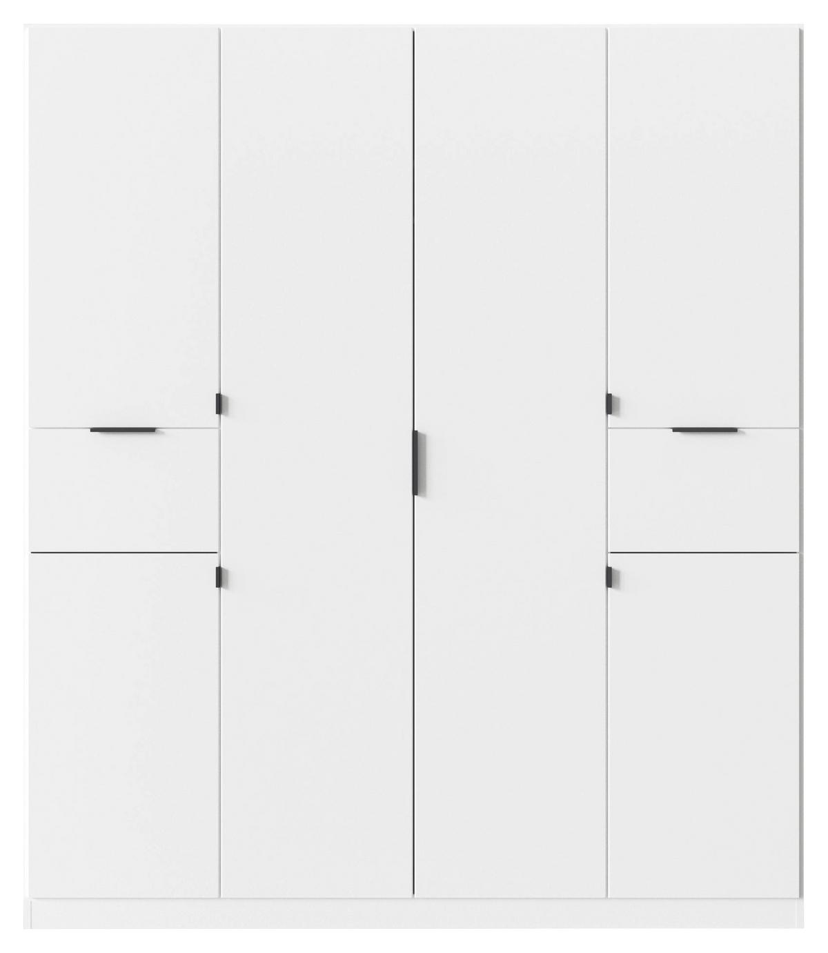 Ormar S Klasičnim Vratima Tiaco - bijela/siva, Moderno, drvni materijal/metal (181/210/54cm) - Modern Living