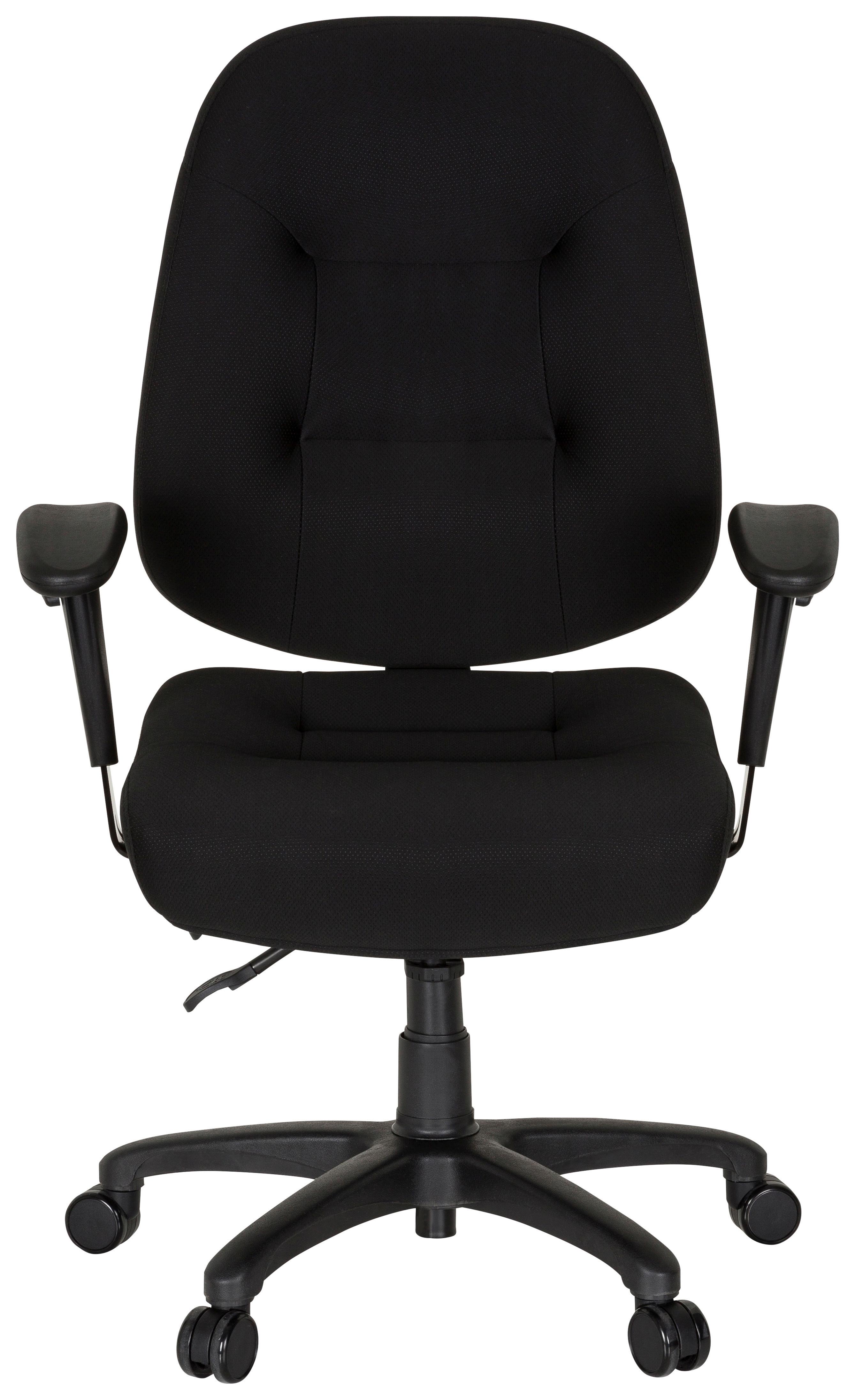 Pisarniški Stol Zenit Xxl, Črna - črna, Basics, umetna masa/tekstil (76/119/69cm) - MID.YOU