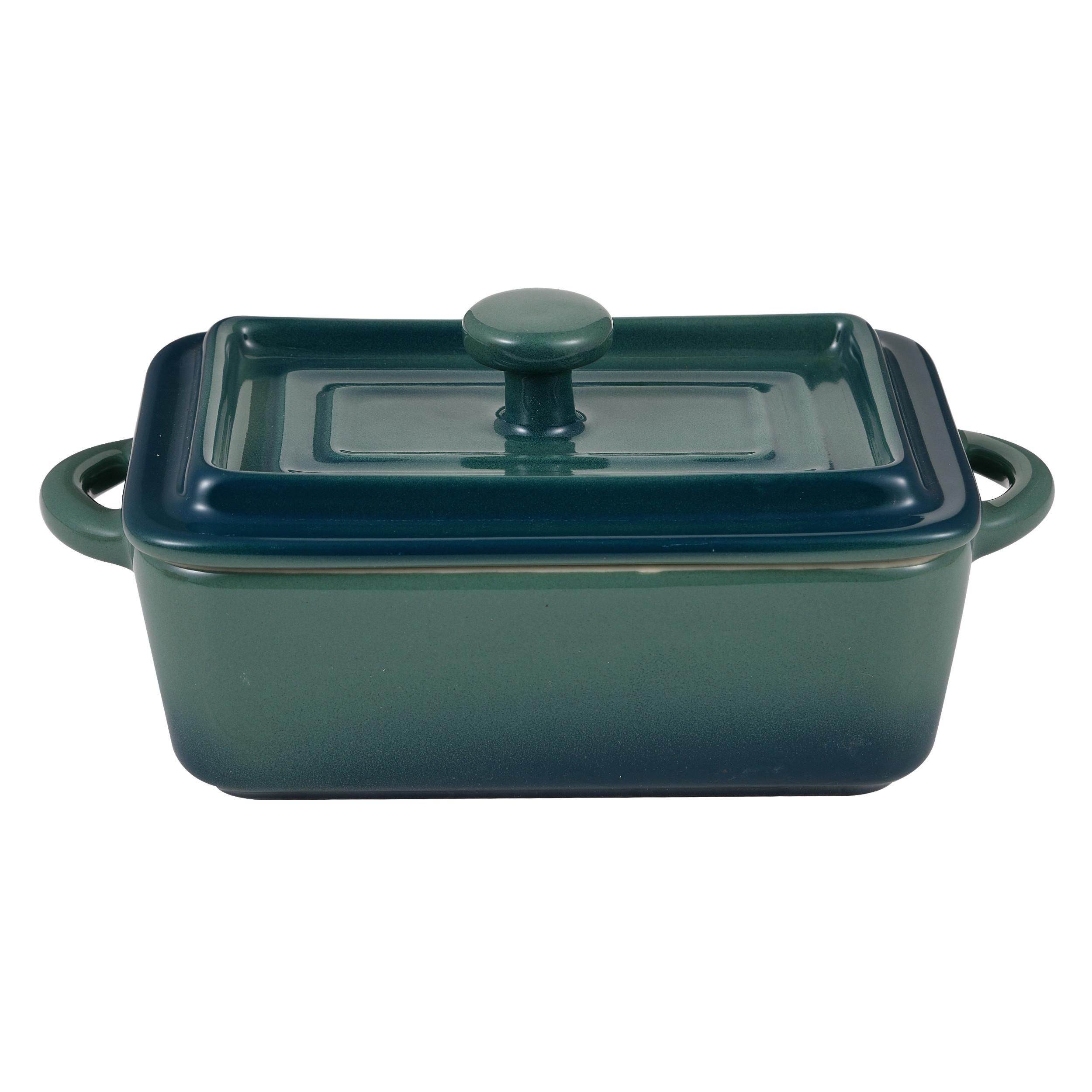 Auflaufformenset Elisa Grün - Grün, KONVENTIONELL, Keramik (16.6/9.5/7cm) - Modern Living