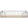 VÄGGHYLLA PAULA -SB- - svart/naturfärgad, Lifestyle, metall/trämaterial (60/13/10cm) - Mömax