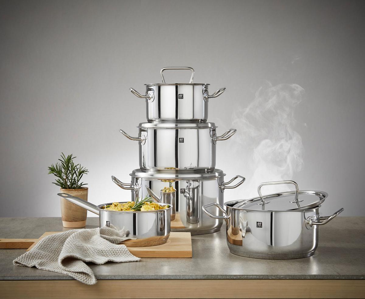 ZESTAW GARNKÓW 1006261/ 66580-000-0 ZWILLING - kolor srebrny/kolor stalowy, Basics, metal - Zwilling