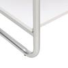 ÉTAGÈRE ELVA -EXKLUSIV- - blanc/couleur argent, MODERN, matériau en bois/métal (70/173/40cm) - Mömax