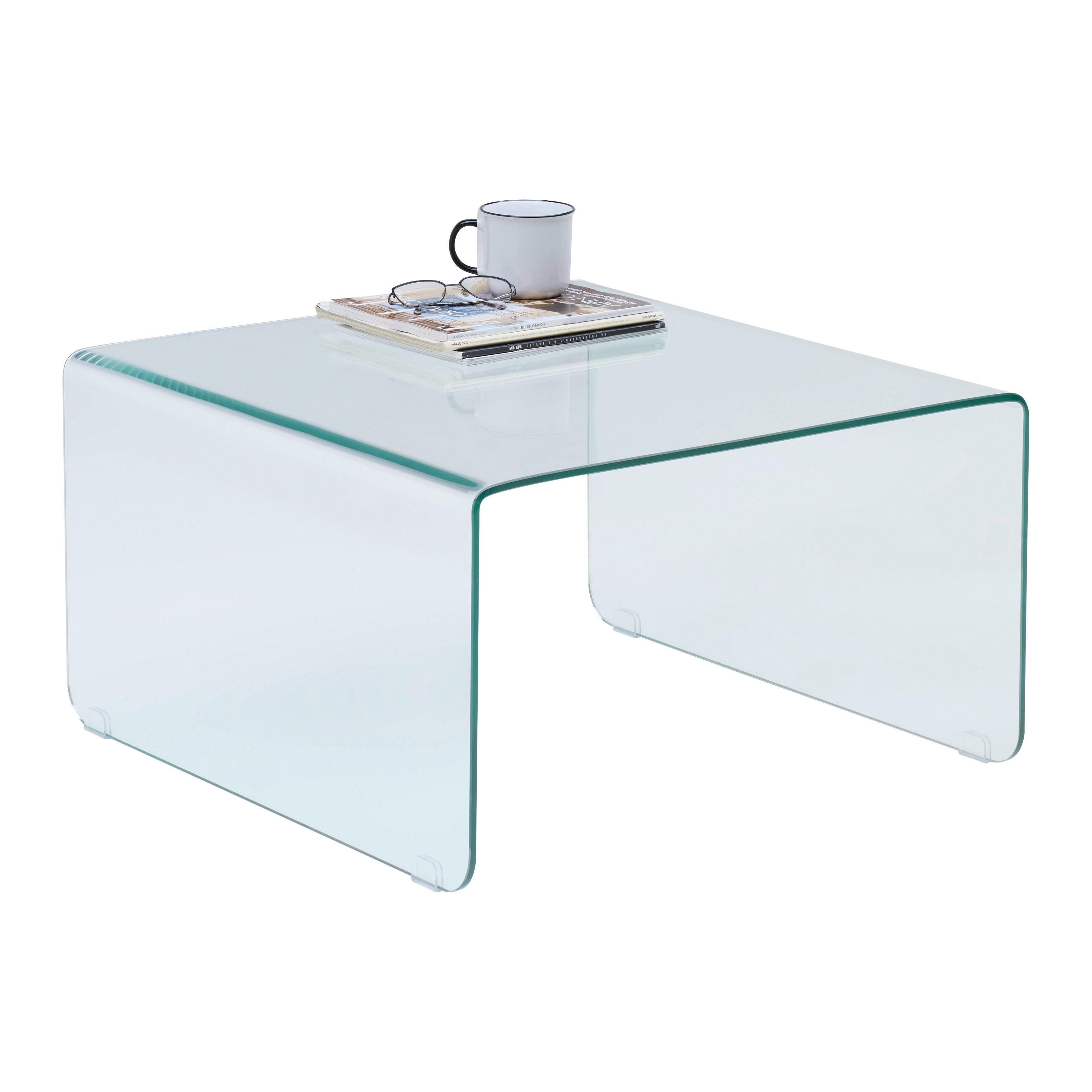 SOFFBORD WING - klar, Modern, glas (70/70/40cm) - Mömax