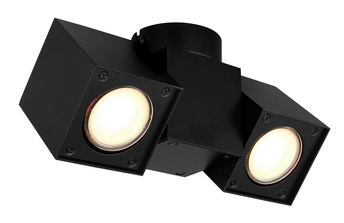 Strahler Erin Schwarz max. 35 Watt - Schwarz, Design, Metall (21,7/7/10,5cm) - Globo