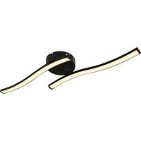 LED-Deckenleuchte IPO Opal/Schwarz max. 12 Watt - Opal/Schwarz, Modern, Kunststoff/Metall (51,5/10/7,6cm) - Mömax