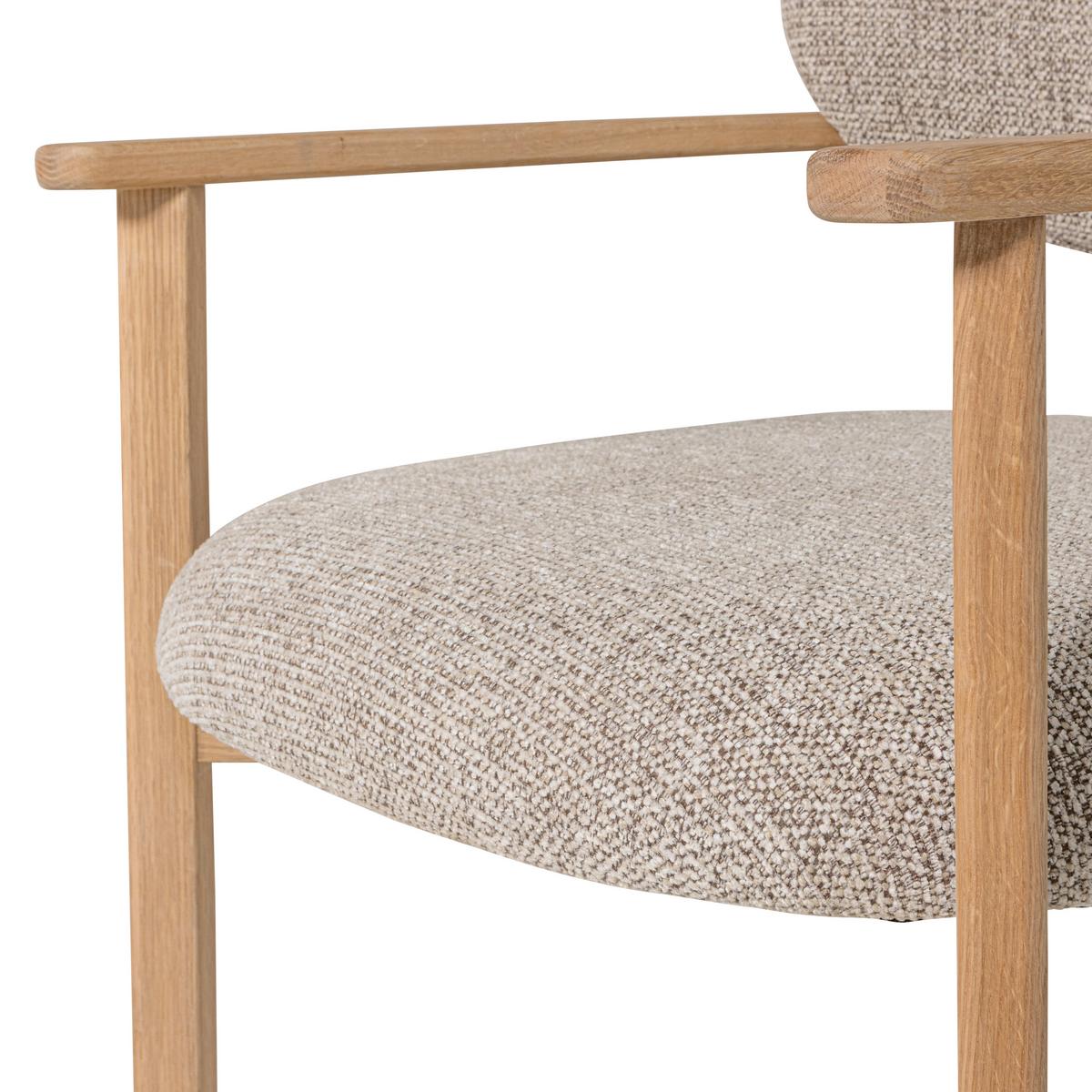 Sessel Udar Naturfarben - Naturfarben, Design, Holz/Textil (68/76/75cm) - Livetastic