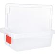 Box mit Deckel Mathias, ca. 36x25x13cm - Transparent, KONVENTIONELL, Kunststoff (36/25/13cm) - MÖMAX modern living