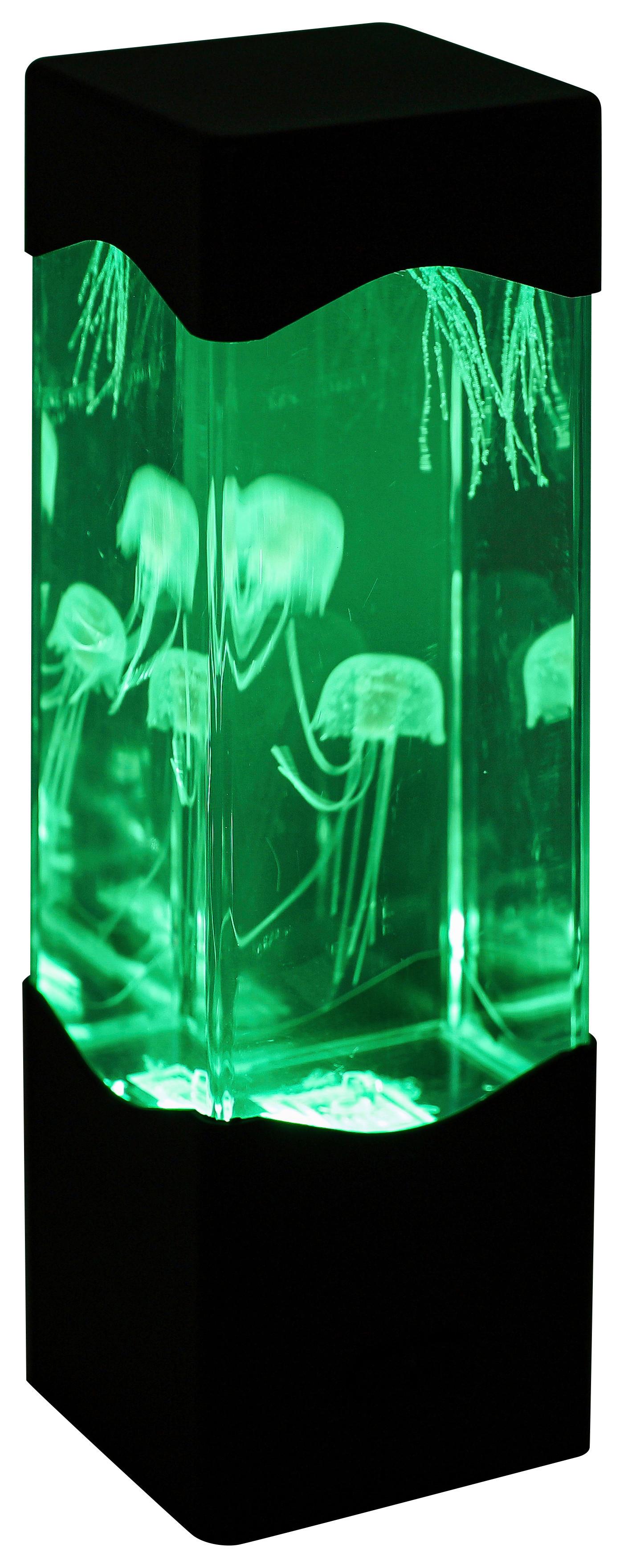 LED-DEKORATIONSLAMPA QUALI - svart/transparent, Modern, plast (7,5/23,3/7,5cm) - Mömax