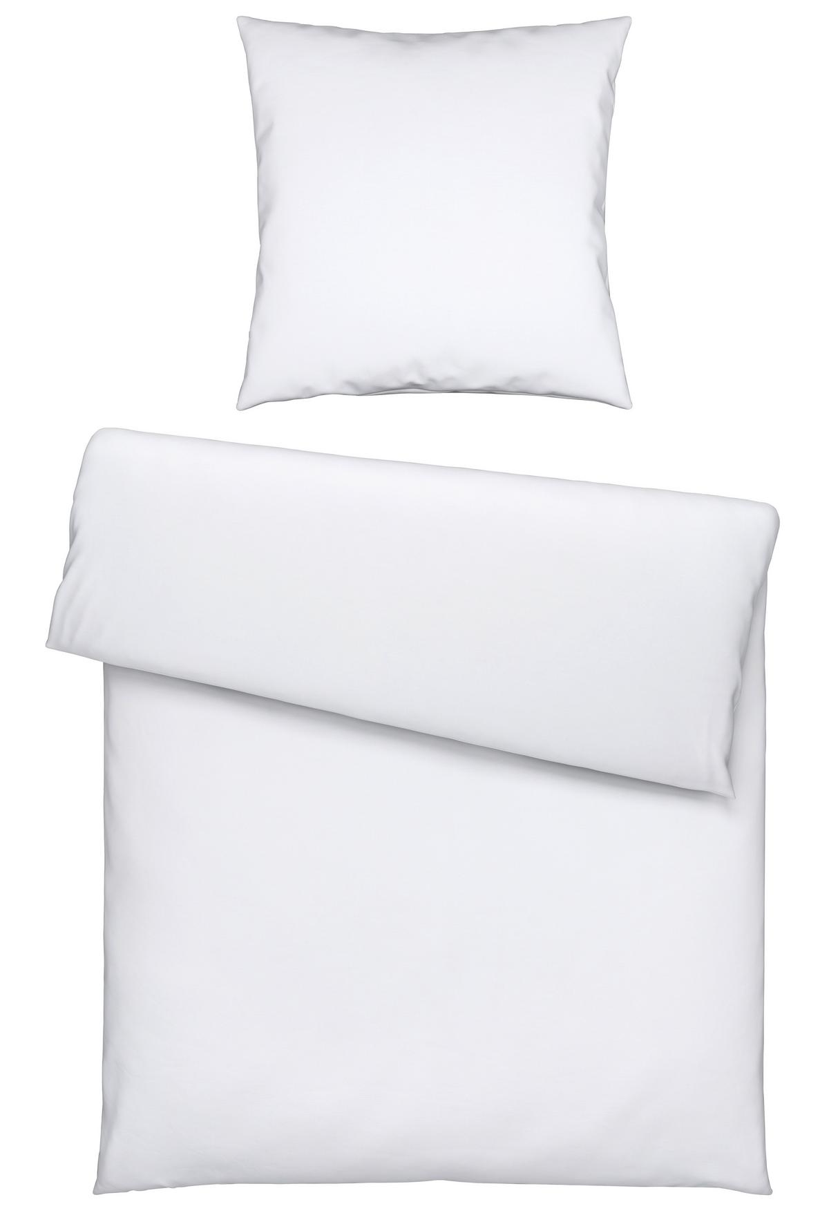Bettwäsche Ilvy in Weiß ca. 135x200cm - Weiß, MODERN, Textil (135/200cm) - Modern Living