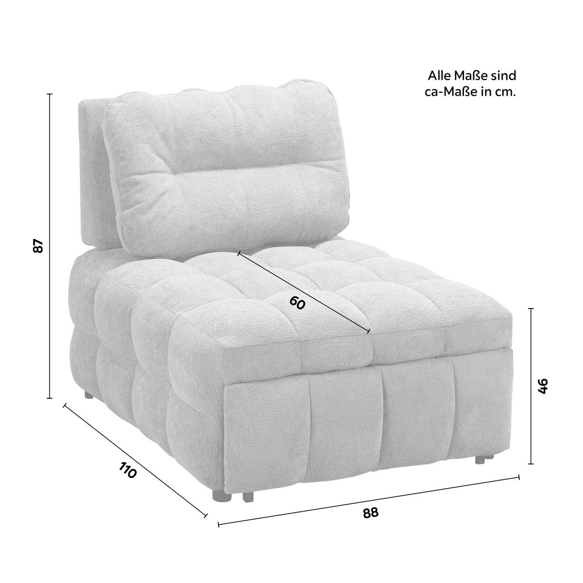Fotelja Na Razvlačenje Liara - mokka/crna, Moderno, drvo/metal (88/87/110cm) - Bessagi Home
