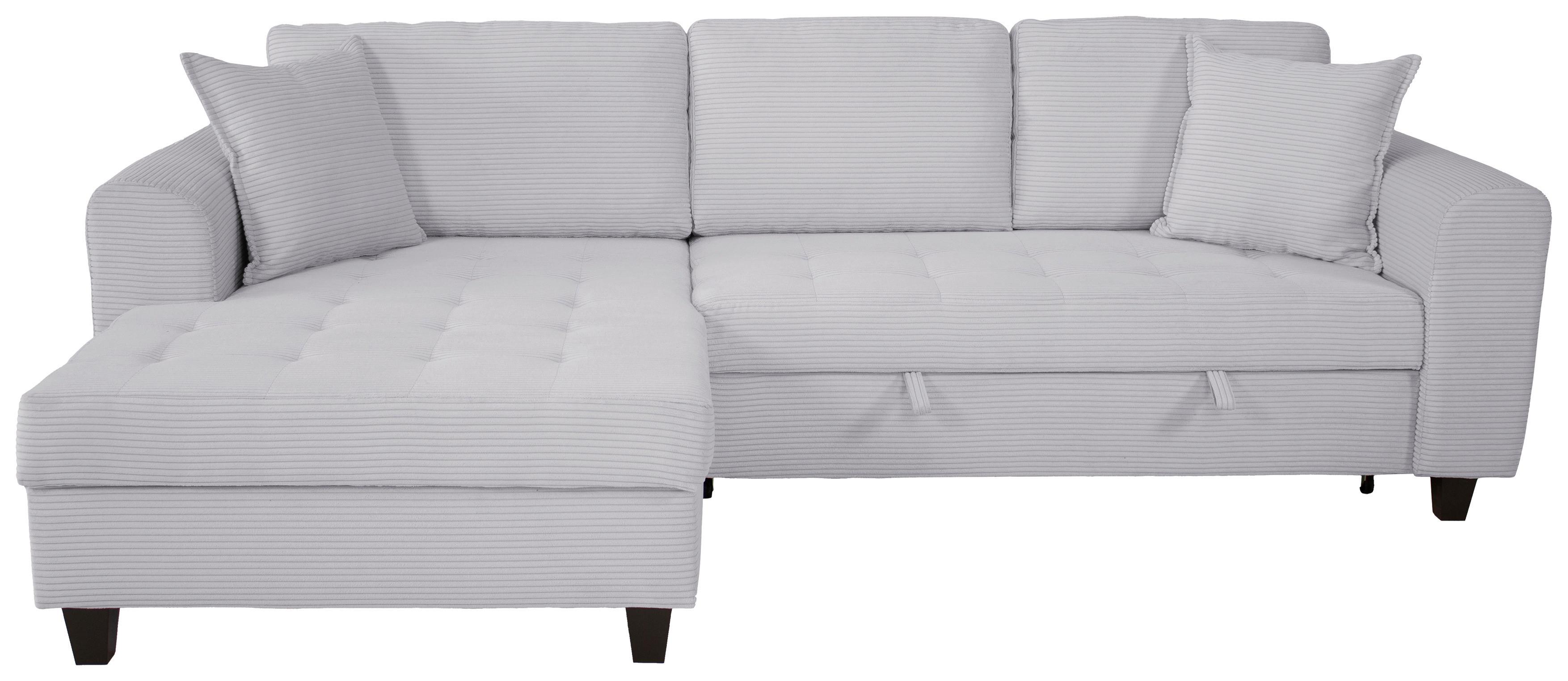 Kutna Garnitura Moritz - svijetlo siva, Trend, tekstil (155/265cm) - Modern Living