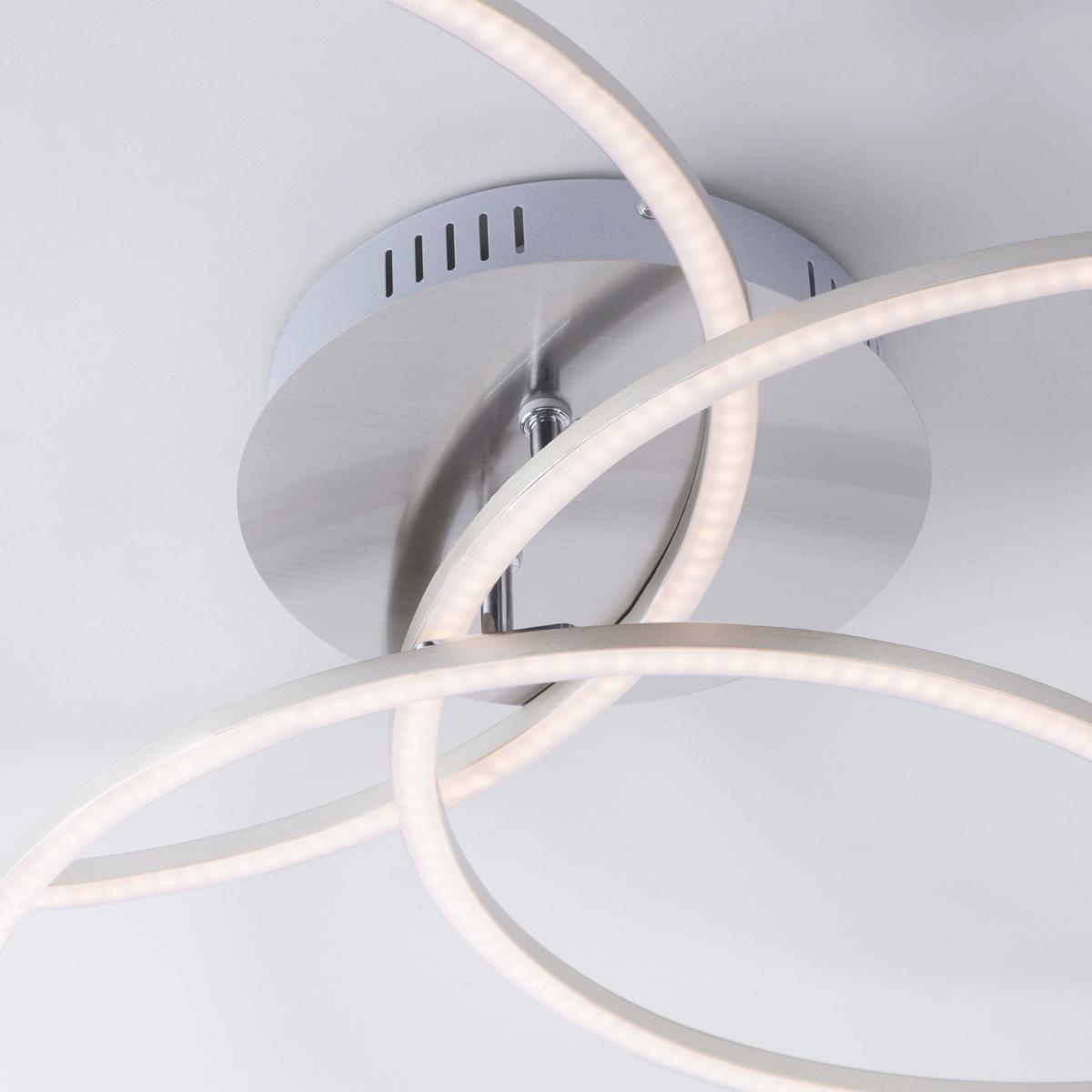 LED-Deckenleuchte Ivanka max. 41 Watt - Chromfarben, Design, Kunststoff/Metall (79/76/9cm)