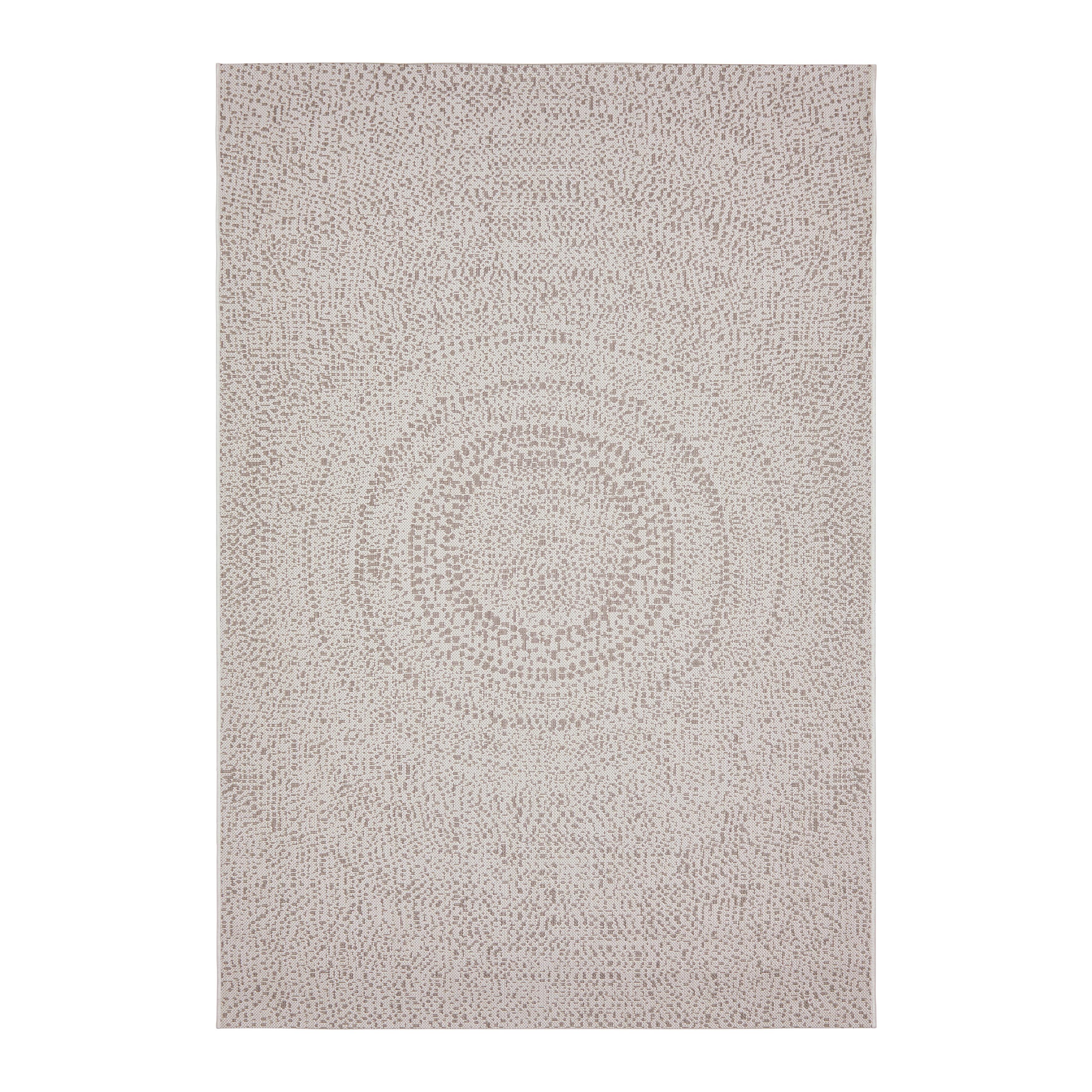 Covor cu țesătură plată Noah - maro/alb, Modern, plastic (160/230cm) - Mömax