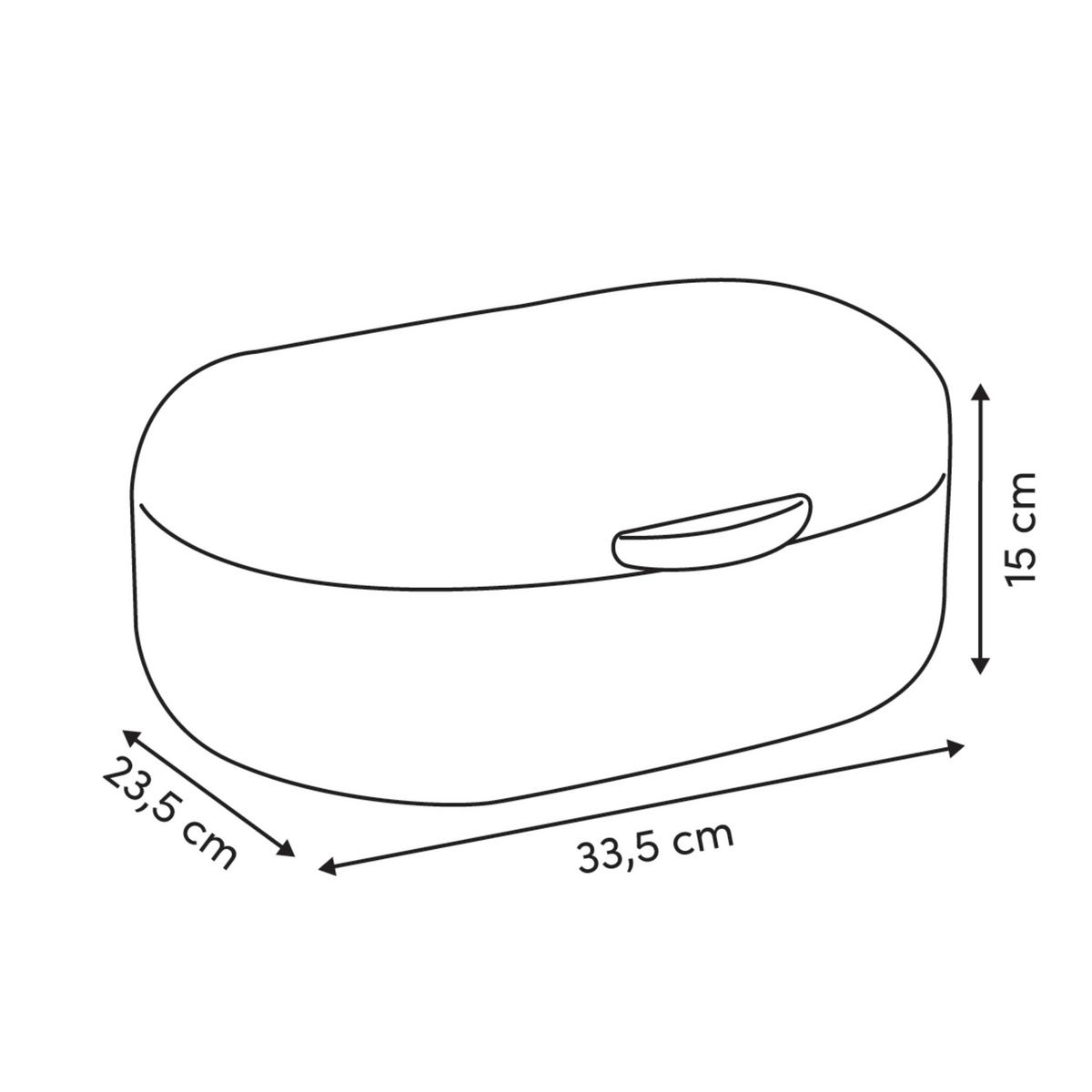 Kutija Za Hleb Lott - krem, Osnovno, metal (33,5/23,5/15cm)