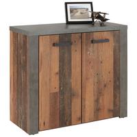 Komód, 2 Ajtós Magara - sötétbarna/barna, Konventionell, műanyag/faalapú anyag (96cm) - Mömax