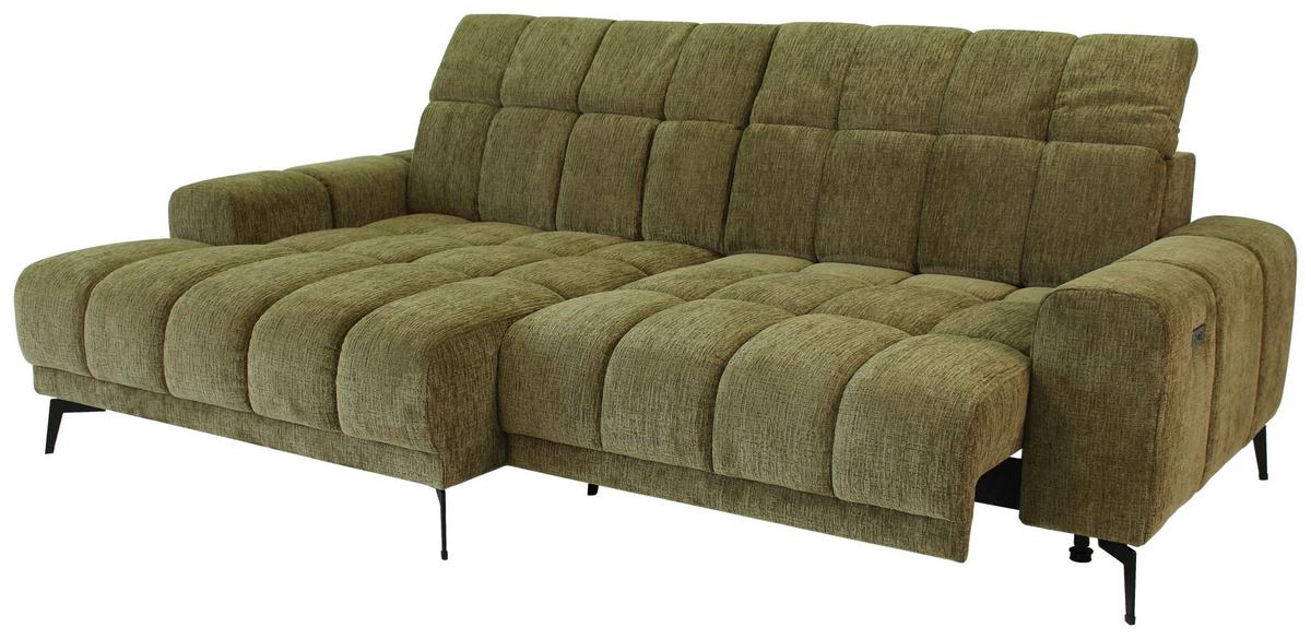 Kutna Garnitura Laya - zelena, Moderno, tekstil (155/250cm) - Premium Living