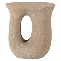 Beistelltisch Moson Beige B: 42 cm - Beige, Design, Keramik/Metall (42/33/45cm) - Livetastic