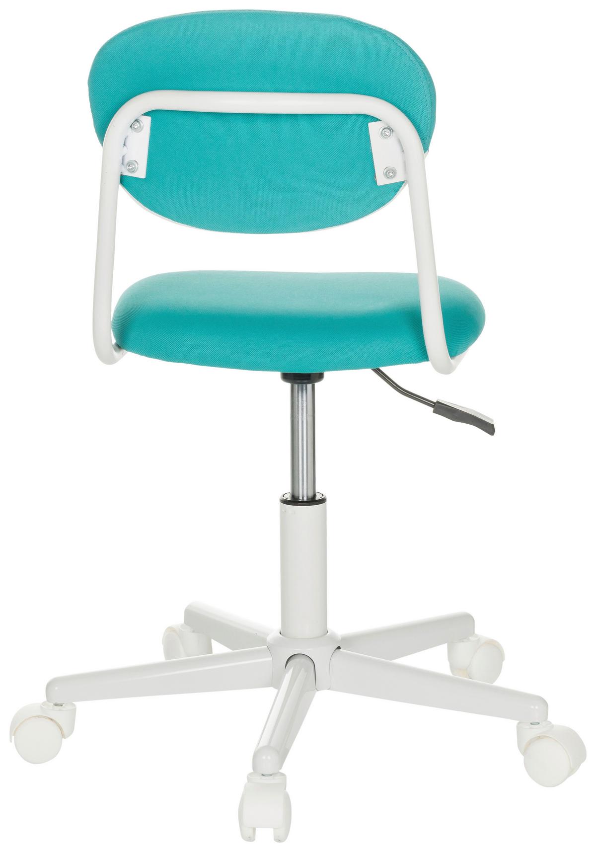 Otroški Vrtljivi Stol Kiddy Base I, Turkizna - turkizna/bela, Basics, umetna masa/tekstil (60/72-83/60cm) - MID.YOU