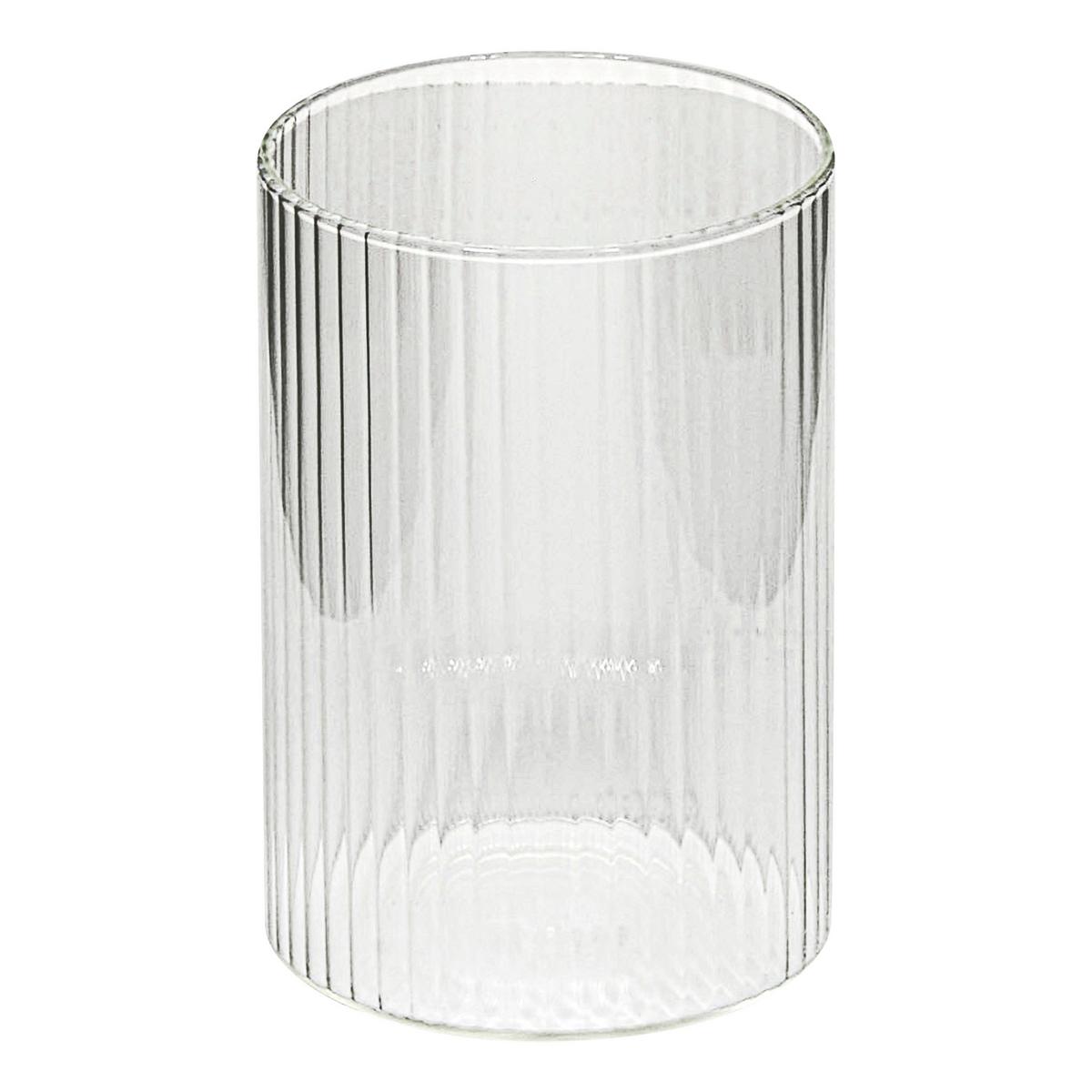 Set organizatoare cosmetice Will 5/1 - maro/transparent, Basics, sticlă/lemn (14/9,7/26cm)