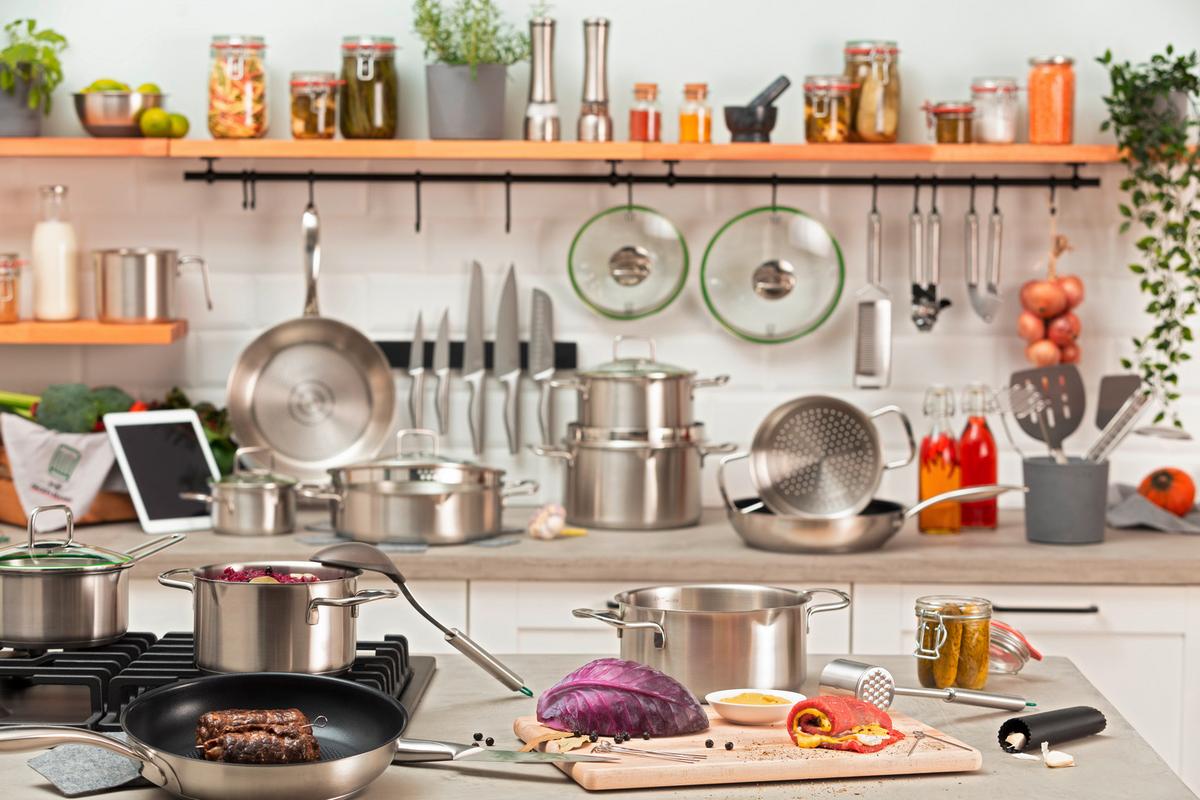 Cratiță cu coadă Munich 1L - culoare inox, Design, metal (16cm) - Chefkoch+Fackelmann
