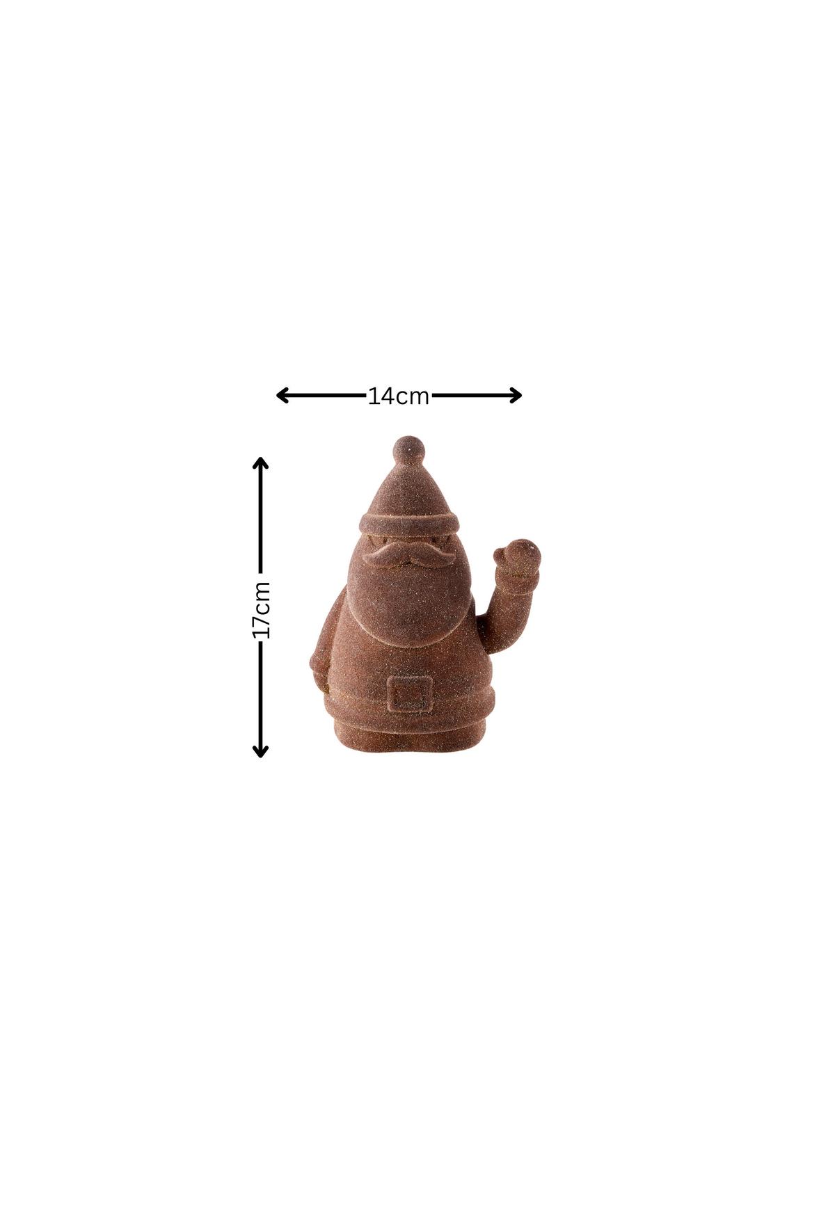 Dekoweihnachtsbaum Nikolaus Waving Braun - Braun, Basics, Kunststoff (14/17cm) - FYNCH-HATTON