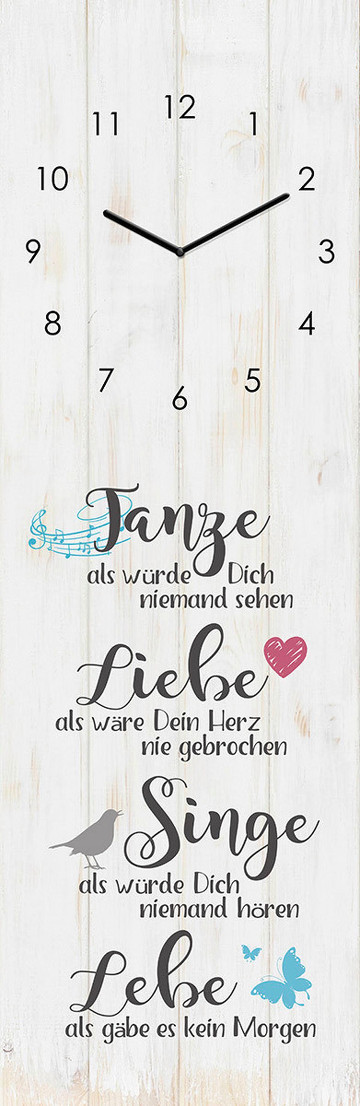 ZEGAR ŚCIENNY GU-SPK1121 - różnokolorowy, Basics, szkło (20/60/3,1cm) - Euroart