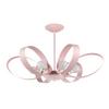 Kronleuchter Serena Pink max. 6 Watt - Pink, Design, Metall (65/110cm)