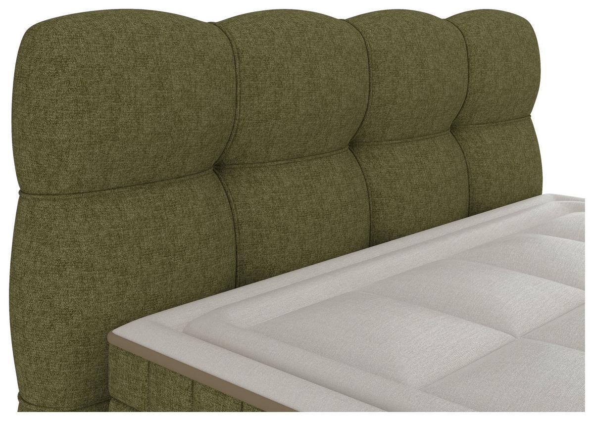 Boxspringbett Bianco Grün ca. 180x200cm - Grün, Konventionell, Holz/Holzwerkstoff (180/200cm) - Premium Living