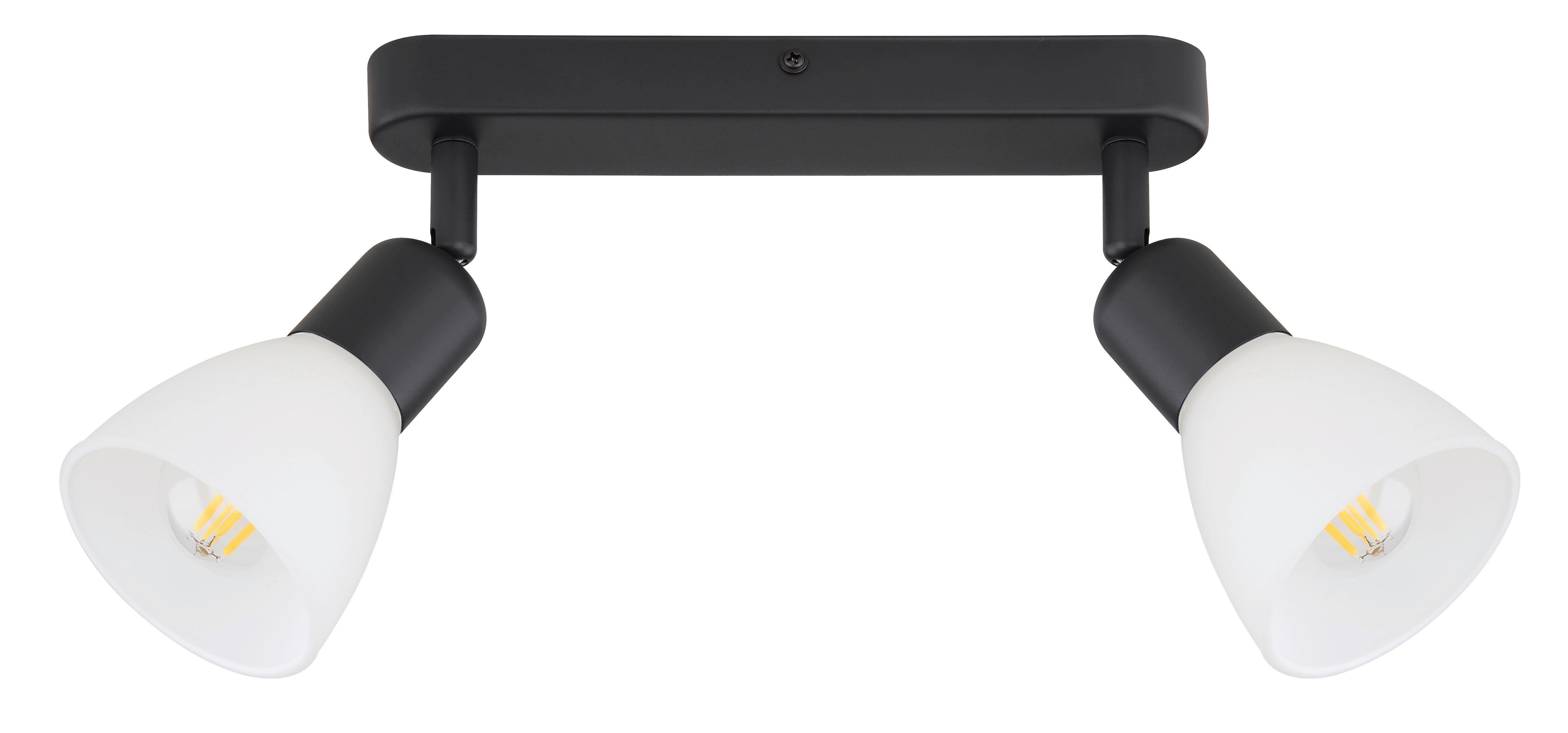 Strahler Lp-877/2w Bk Malta - Schwarz, Konventionell, Glas (46,5/10/4,2cm)