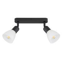 Strahler Lp-877/2w Bk Malta - Schwarz, Konventionell, Glas (46,5/10/4,2cm)