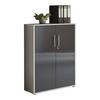 Aktenschrank Office Edition Grau - Anthrazit Hochglanz/Grau, MODERN, Holzwerkstoff (84,5/114/33cm) - MID.YOU