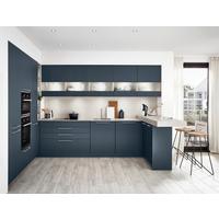 Einbauküche Easytouch in Blau/Weiß - Blau/Weiß, MODERN, Holzwerkstoff - Nobilia