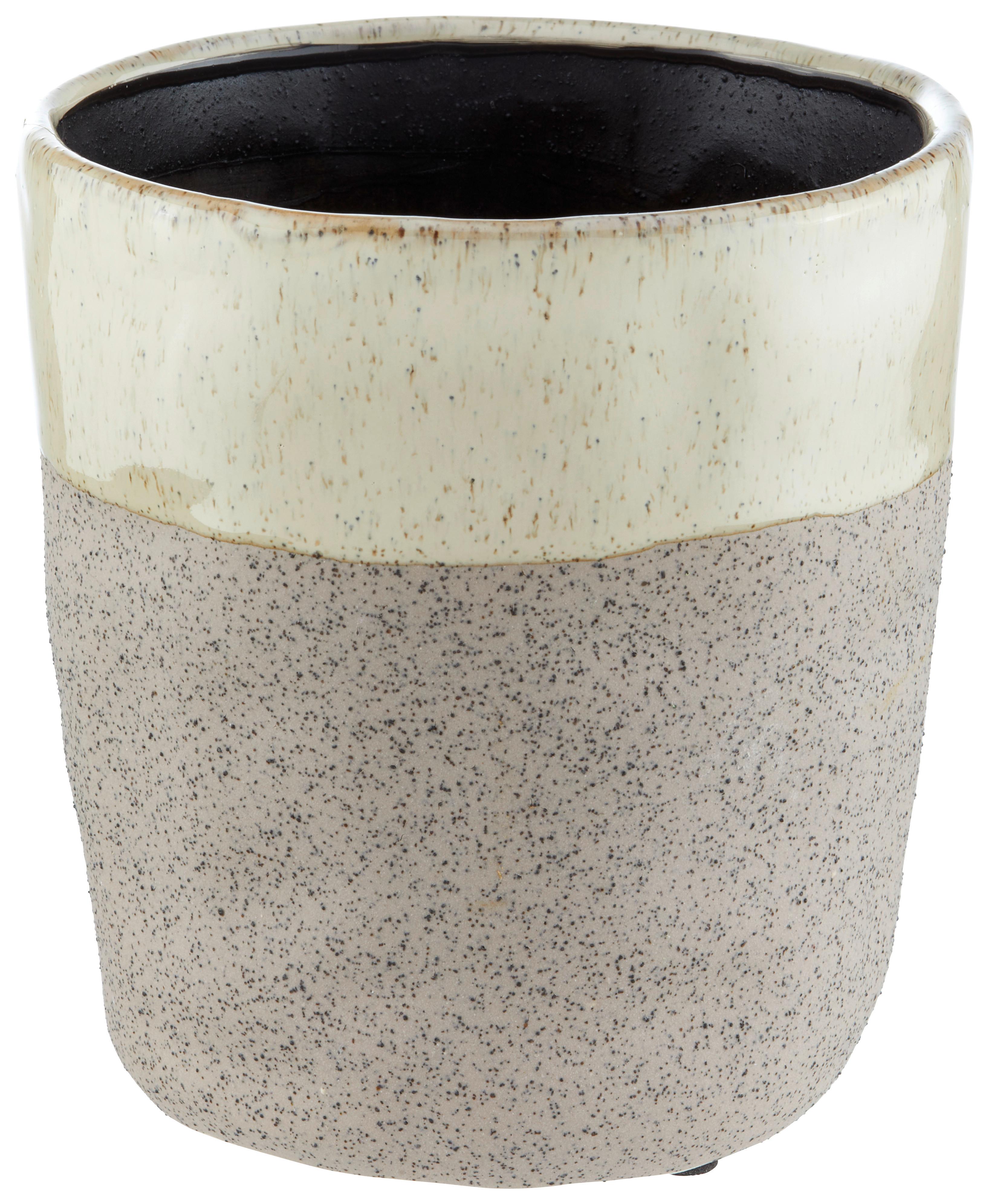 Cvetlični Lonček Stoneware - bež, keramika (12/13cm) - Modern Living