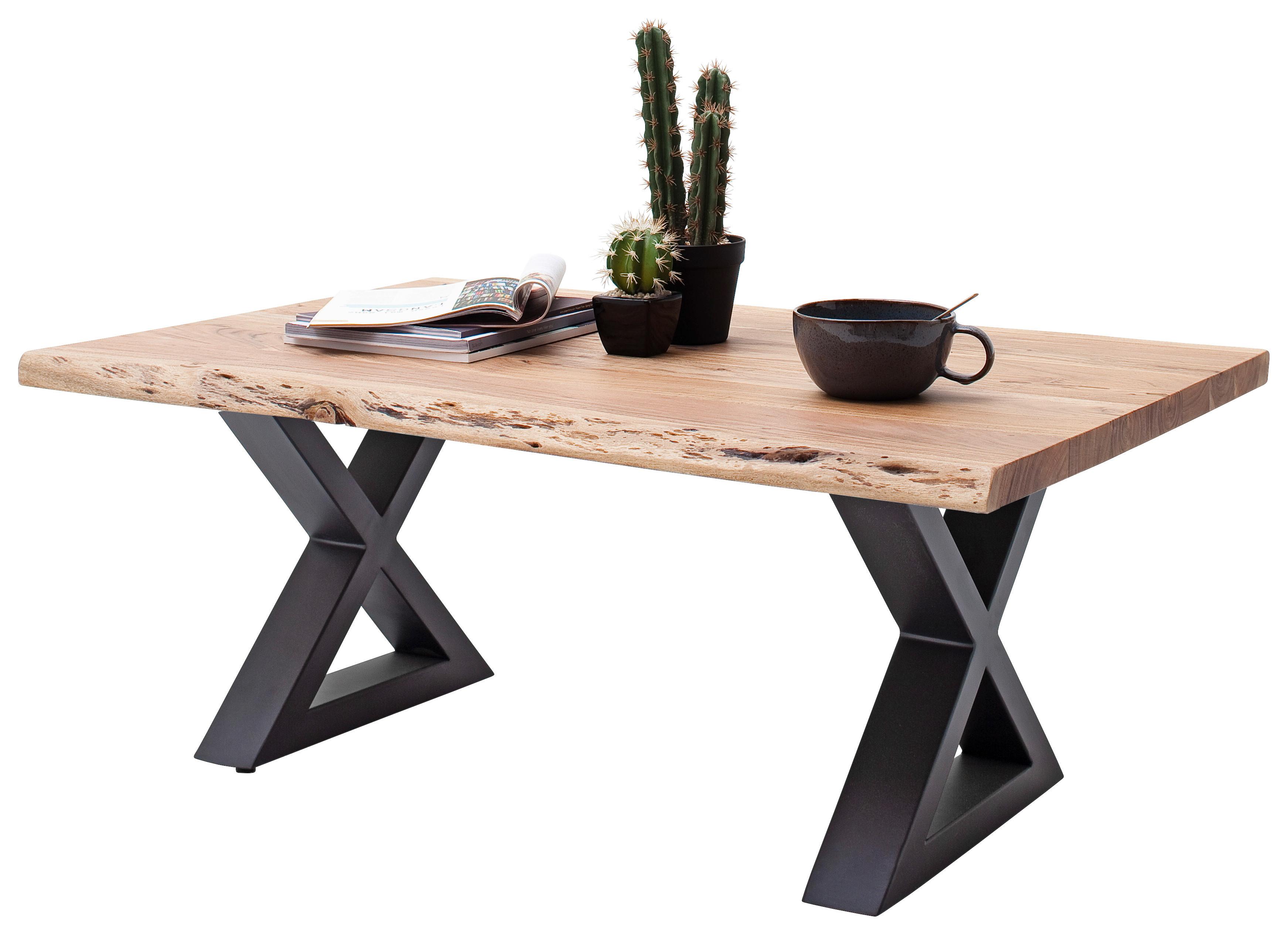 Couchtisch Cartagena Anthrazit/Ahornfarben - Anthrazit/Ahornfarben, MODERN, Holz/Metall (110/70/45cm) - Mömax