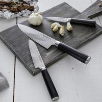 Set Nožev Damaszener, 3-Delni - barve nerjavečega jekla, Trend, kovina (17,8/12,7/8,9cm) - Echtwerk