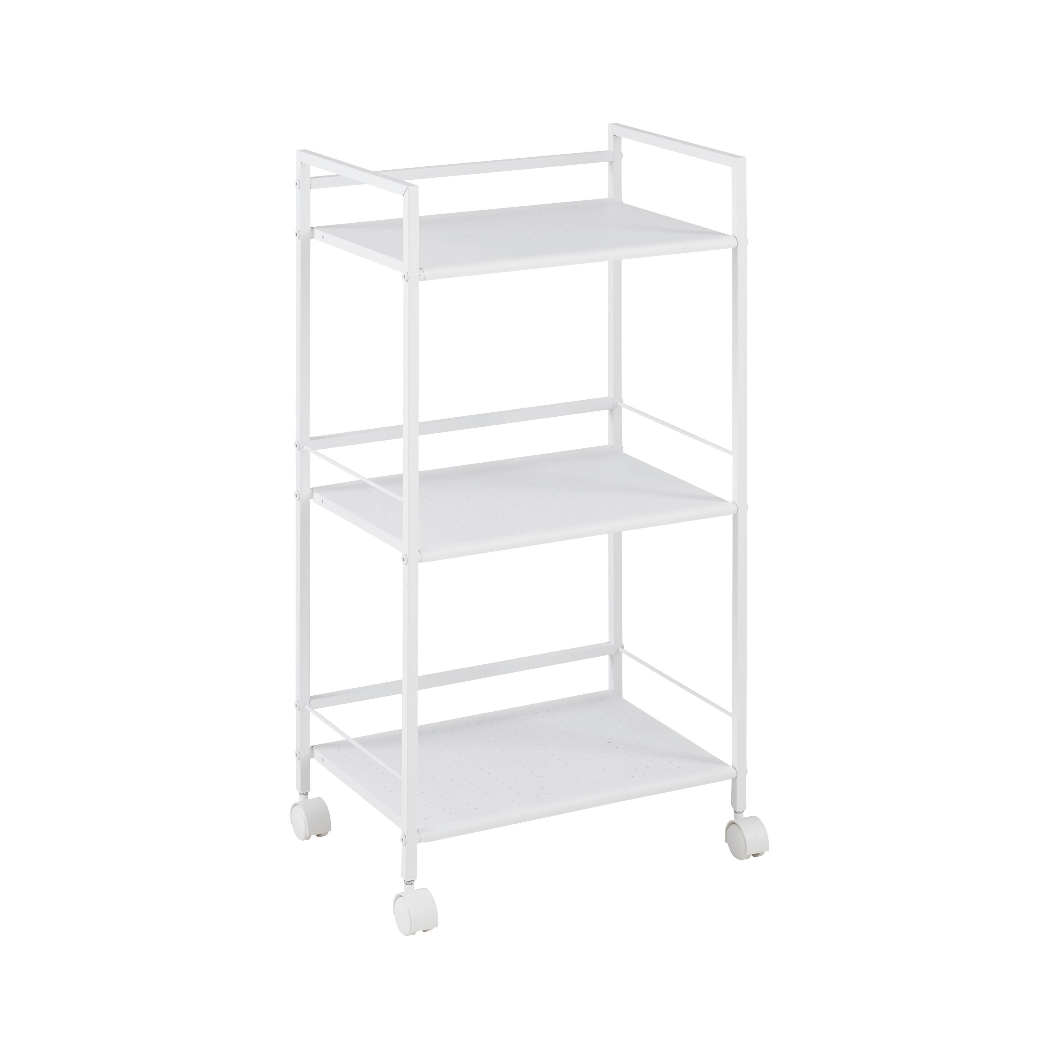 RULLVAGN LUAN II -BASED/SB- - vit, Modern, metall/plast (42,5/81/29cm) - Based