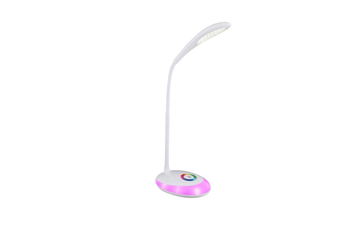 Namizna Led-svetilka Jolanda, S Sijalko - bela, Design, umetna masa (30/11/48cm) - Globo