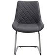 Scaun Guapa - culoare crom/gri, Modern, plastic/metal (53/86/61cm) Scaun Guapa - culoare crom/gri, Modern, plastic/metal (53/86/61cm)