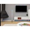LED-GOLVLAMPA FARBI - opal/svart, Klassisk, plast (37/113cm) - Mömax