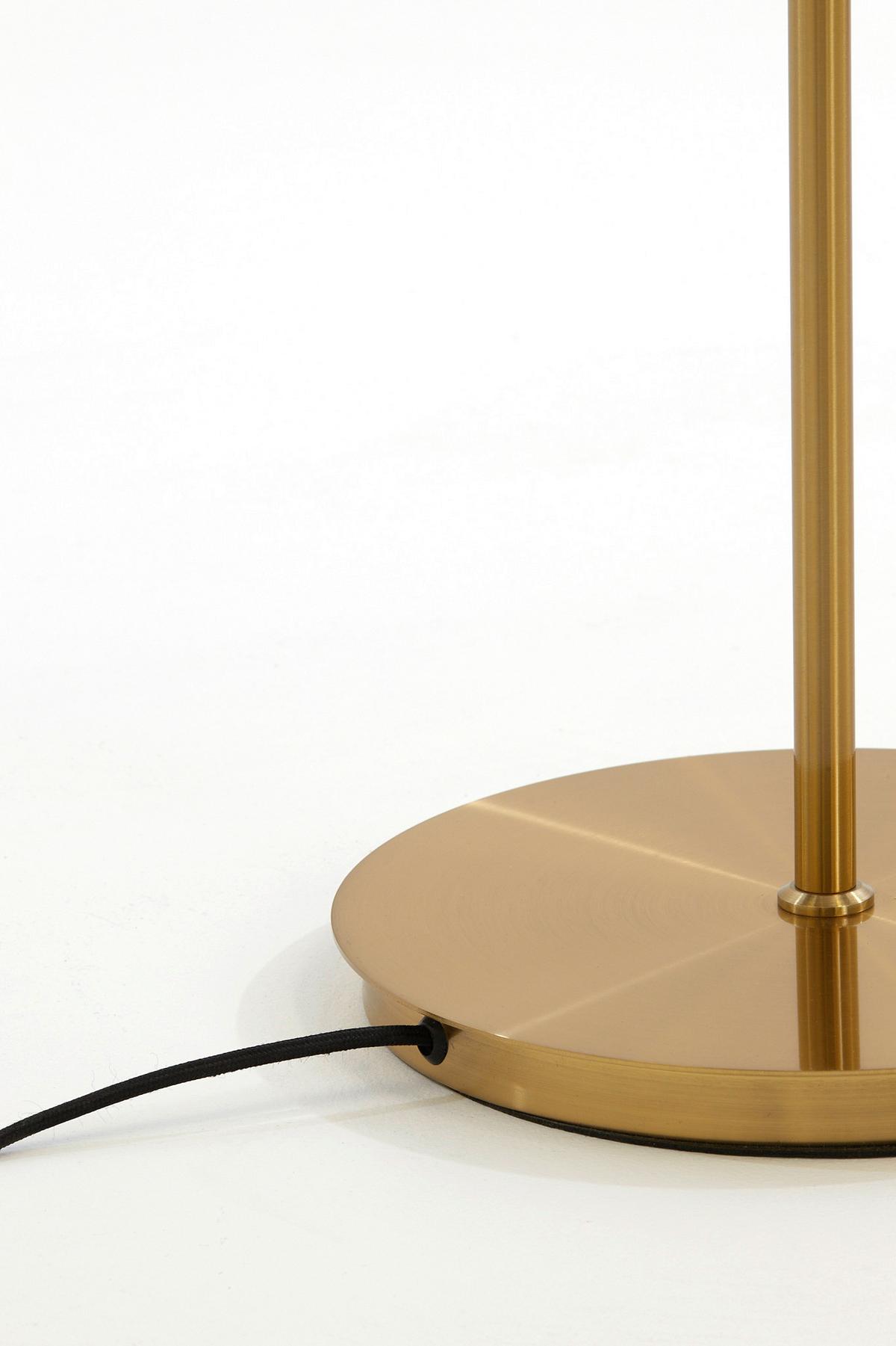 LAMPA STOJĄCA MAGDALA - kolor złoty, Design, metal (42/20/182cm) - Light & Living