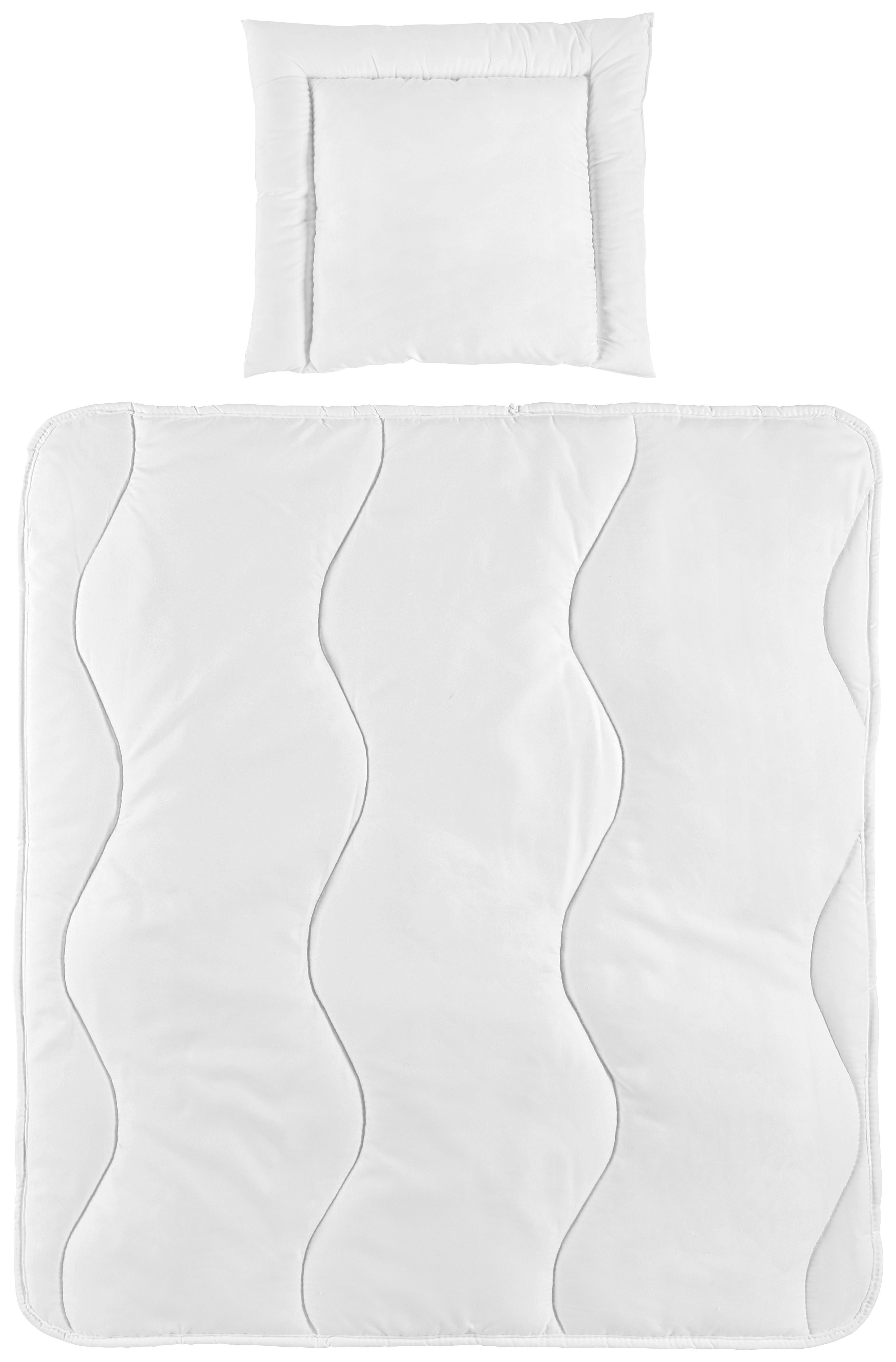 KOMPLET POŚCIELI DLA DZIECI ALADIN 2.0 - biały, Basics, tkanina (80/80cm) - My Baby Lou