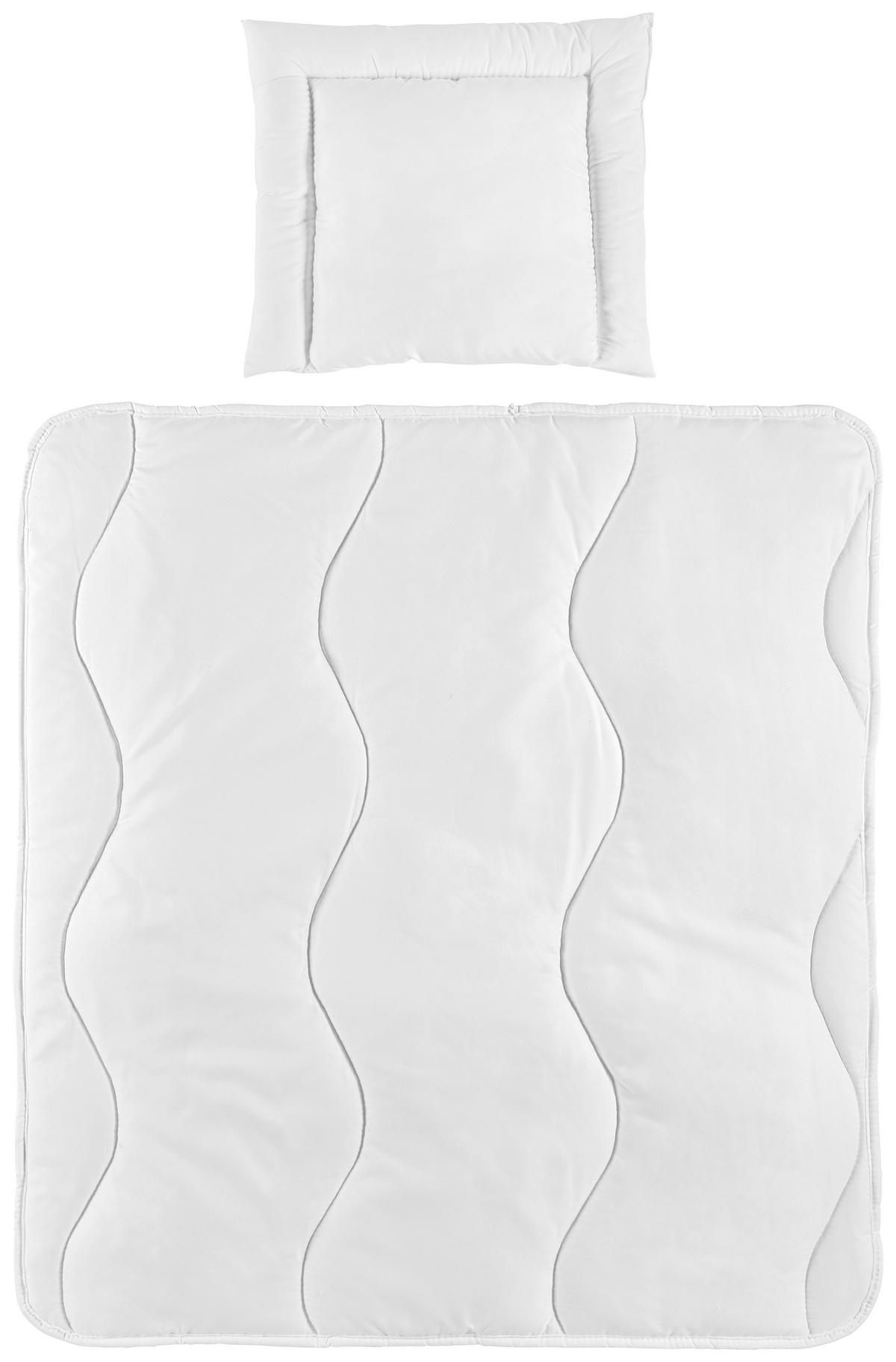 KOMPLET POŚCIELI DLA DZIECI ALADIN 2.0 - biały, Basics, tkanina (80/80cm) - My Baby Lou