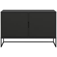 KOMODA LIPP - czarny, Design, materiał drewnopochodny/metal (118/76/43cm)
